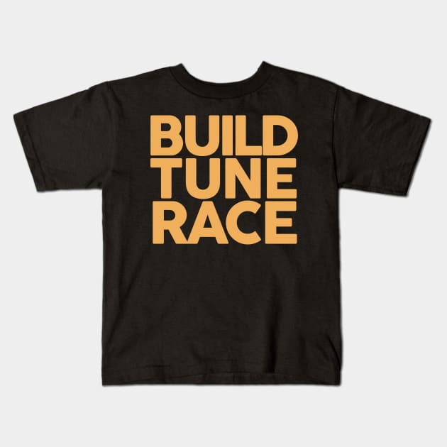 Build Tune Race Kids T-Shirt by VrumVrum